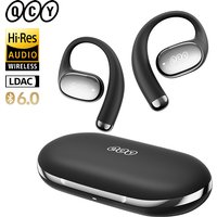 QCY Crossky R70 Open-Ear Wireless Headphones Hi-Res with LDAC OWS Earphones Bass Boost Bluetooth 6.0 Earhook Sport Earbuds 52Hrs