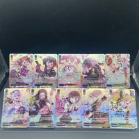 DIY WS BanG Dream! Girls Band Party! Poppin Party Afterglow Refractive Color Flash Gold Foil Signature Collection Card Gift