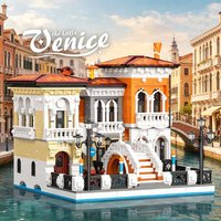 Creative IDEAS 2926PCS Venice Building Blocks Street View European Architecture Bricks Model Toys DIY Adult Puzzle Set Gifts