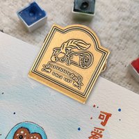 1pc Vintage Brass Travel Clip Metal Letter Clip Ticket Folder Watercolor Handbook Vintage Daily Notebook Clip for Art Supplies
