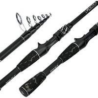 Telescopic Fishing Rod 1.8-2.1m Ultralight Spinning/Casting Rod For Fishing Carbon Fiber Fishing Pole Tackle Pesca