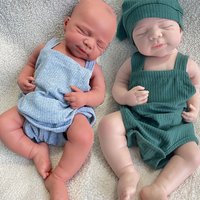 19" Painted Silicone Reborn Baby Boy/Girl Pascale Full Body Soft Realistic Visible Veins Newborn Doll Birthday Gift Collection