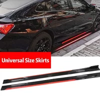 Universal Car Side Skirt 8 Pcs 2.2m Winglet Splitters Lip Side Spoiler For Opel Antara 2006-2017 Chevrolet Captiva 2006-UP