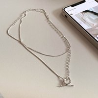 New 925 Sterling Silver necklace Personality Charm Simple Style Woman Pendant Choker Birthday Gift for Friends Exquisite Jewelry
