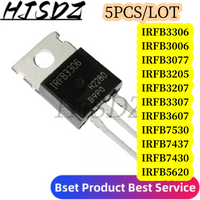 5PCS/LOT IRFB3306 TO-220 IRFB3306PBF IRFB3006 IRFB3077 IRFB3206 IRFB3207 IRFB3307 IRFB3607 IRFB5620 IRFB7530 IRFB7437 IRFB7340