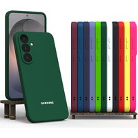 Original Case For Samsung Galaxy S25 S26 S24 S23 S22 S21 Ultra Plus FE Soft Cases Liquid Silicone Shockproof Phone Back Cover