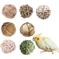 Bird Toys Sola Atta Balls Foot Talon Craft Part Parrot Bird Toys Conure Parakeet Cockatiel Teething Activity Toy for Pocket Pets