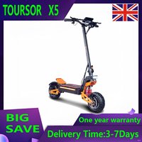 TOURSOR X5 Adult Electric Scooter 3000W*2 Motor 60V 38AH Folding E-scooter 11-inch tires Urban Road Escooter