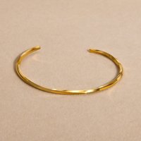 Vnox Chic Mobius Cuff Bangle Bracelets Women Men,Gold Color Waterproof Thin 4MM Stainless Steel Twisted Wristband Gift Jewelry