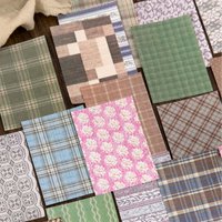 100pcs Letters From The Sewing Room Series Material Paper Retro Basic Grid Decorative Papers DIY Junk Journal Scrapbook Collage