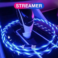 LED USB C Wire Luminous Type C Fast Charging Micro USB Charge Wire Glowing Cable Type C Data Cord Mobile Phone Charging Cables