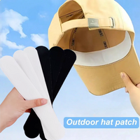 10/20/30pcs Invisible Hat Sweat Absorber Stickers Women Men Sports Anti-dirt Strips Cap Black White Tape Hat Reducer Liner Pad