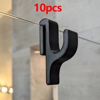 6/10pcs 3D Shower Door Towel Hook for 8mm Glass Doors Bathroom Hanger for Towels Bathrobes Clothes Laundry Dormitory Apartment