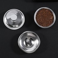 51/54/58mm Double Layer Pressurized Coffee Filter Basket Stainless Steel Reusable Filter Cup For Coffee Machine Portafilter