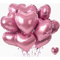 5/10Pcs 18inch Pink Love Heart Shape Foil Balloons Wedding Decoration Birthday Party Gift Home Room Decor DIY Aluminum Air Balls