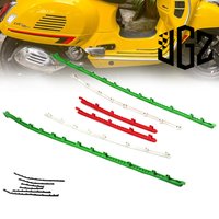 Motorcycle Accessory Footboard Rubber Strips Multicolour Pedal Decoration Strip For VESPA GTS 150 250 300 GTV 300 2013-2024