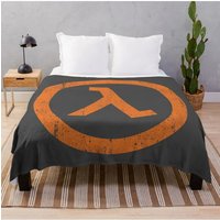 Half Life Lambda Symbol Throw Blanket Blankets Sofas Of Decoration Blankets For Sofas halloween Luxury Designer Blankets