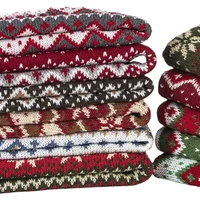 150x45cm Sweater Knit Fabric Snow Jacquard Polyester Fabric Christmas Tree Skirt Pillow Decoration Cloth Crafts Toy DIY Material