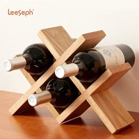 Leeseph Wooden Wine Rack, Wine Bottle Holder Racks for Tabletop, Hutches and Display Cabinets - No Assembly Required
