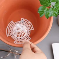 10Pcs Flower Pot Bottom Mesh Gasket Fixed Wing Design Strong Toughness Improving Drainage Flower Mesh Gasket Garden Supplies