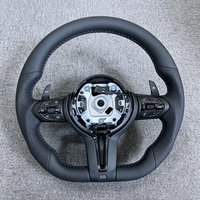 For BMW E70 E71 E84 E90 E92 E93 E87 E82 F20 F30 F87 M3 M5 F10 F45 F15 F48 Black Chrome M Sport Style Wheel Leather Steering image 3