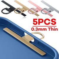 1/5PCS Sturdy Metal Cellphone Hanging Strap Gasket Replacement PLR Stainless Steel Mobile Phone Lanyard Tether Tabs Patch Clip