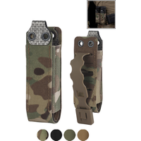 Elastic Pistol Mag Pouch 9MM Elastic 9mm Pistol Magazine Pouch Quick Access MOLLE Panel Airsoft Sidearm Organizer
