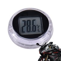 mini Digital Temperature Gauge Waterproof Digital Measuring Tool Adhesive Indoor Temperature Gauge For Car Motorcycle Bathroom