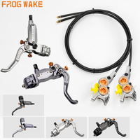 FROG WAKE FV4 4-piston hydraulic disc brake kit Split type aluminum inline radial Front /rear brake Grey/Silver/black bike part