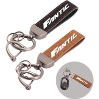 for Fantic XMF 125 50CC Caballero 500 200 XM 50 XEF 250 Knight 700 XX 125 High-Grade leather Motorcycle Keychain Holder Keyring