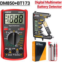 Professional Digital Multimeter ANENG DM850 Auto AC/DC Votage Ohm Current Ammeter+BT173 Battery Voltage Tester Electrician Tools