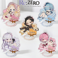 Re:ZERO Starting Life in Another World Accessories Decor Gifts ExquisiteProducts 10cm Anime Acrylic Keychain Stand Tabletop cute