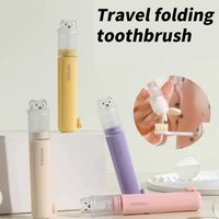1 piece - Convenient toothbrush travel container, 2-in-1 folding toothbrush set - Small and convenient - Essential for business