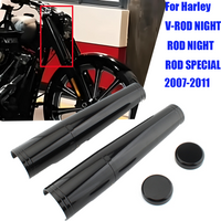 For Harley V-ROD NIGHT ROD NIGHT ROD SPECIAL2007-2011 Motorcycle Aluminum Black Full Front Fork Covers Tube Caps Protector