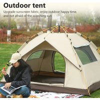 2-3 Person Instant Pop Up Tent, No Assembly Required, Mosquito-proof Outdoor Camping Tent