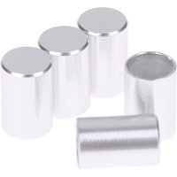 5pcs/pack High Quality Sliver Aluminum Alloy Light Touch Switch Cap Computer Case Key Switch Cap Square Hole 3.2 × 3.2mm