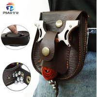 Outdoor Sports Hunting Slingshot Bag Durable Non-Deformable Steel Ball Package PU Slingshot Bag The Easy To Carry