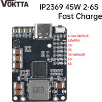 Type-C 45W 2S~6S Lithium Battery Charging Discharging Module Li-ion/LiFePO4 Battery Charger Power Banks Electric Tool