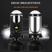 Lampes de sauna à LED pour voiture, ventilateur turbo, mini objectif de budgétaire, super lumineux, faisceau haut et bas, lumières LED automatiques, lampe d'éclairage de voiture, H4, 6000K, 20000LM