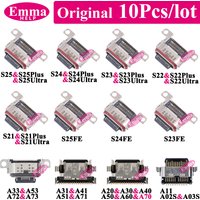 10pcs USB Charging Port Connector for SamSung Galaxy S25 S24 S23 S23 S22Plus Ultra S21 FE A22 A12 A11 A51 A71 A52 A72 A73 A03S