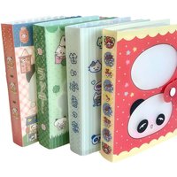 A6 Panda Sticker Storage Booklet With 40Pcs Capacity Card Ticket Album Postcard Storage Booklet Album Stationery