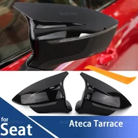 for Seat Cupra Ateca KH7 Tarraco KN2 2016-2024 Glossy Piano Black Rearview Side Mirror cover Caps image 4