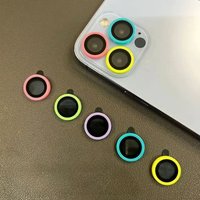 Luminous Camera Lens Protector For iPhone 15 16 13 14 11 12 17 Pro Max Air Plus 12 Mini 13 Mini Ceramic Film Lens Ring Glass