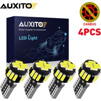 AUXITO 4/2Pcs Canbus T10 W5W Car Interior Light Bulbs 5W5 194 168 LED Reading Dome Lamp Marker Wedge License Plate Light Bulb