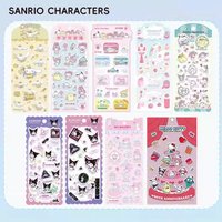 Genuine Sanrio Hello Kitty 3D Stickers Cartoon Kuromi Melody Scrapbook Decor Material Sticker For Mug Phone Laptop Planner Decal