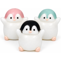Kawaii Colorful Penguin Squishy Slow Rising Fidget Soft Squeeze Cartoon Stress Relief Decompression Toy Kids Birthday Party Gift