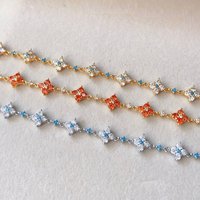 "The Free Temi Colorful Artificial Crystal Zirconia Elegant Bracelet" is suitable for women and young girls. Party jewelry gifts