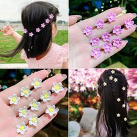 10pcs/set Mini Flower Hair Claw Clip For Women Girls Sweet Small Hairpin Children Barrettes Headwear Fashion Accessories