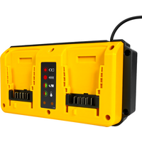 90W Battery Charger Replacement for Dewalt 18V 20V Lithium Battery Rechargeable DCB207 DCB206 DCB204 DCB203 Fast Dual Charger