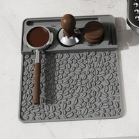 Silicone Coffee Accessory Organizer Easy to Clean Silicone Pressing Coffee Accessory Pad Tamper Holder Mat for Office Breakroom